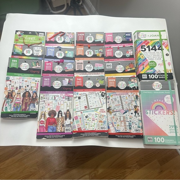 The Happy Planner Other - Happy Planner Sticker Books. 17 books including 2 jumbo packs